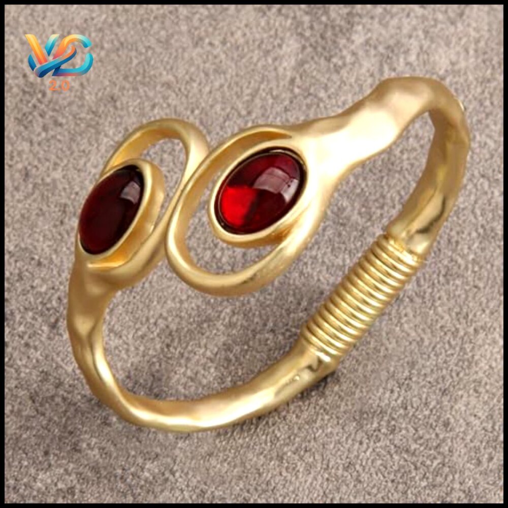 Copper Cuff Bracelet Stackable Open Bangle Adjust… - image 2